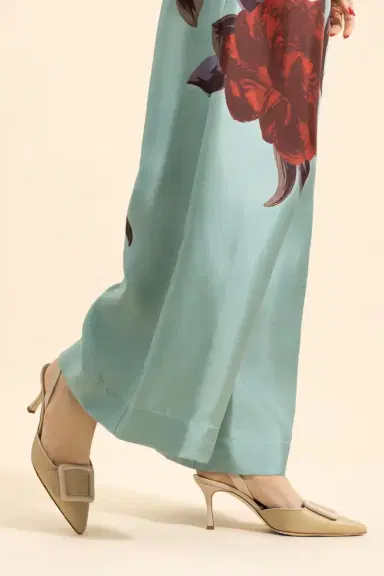 Manolo Blahnik Maysli Slingback - Yellow Nude | Thumbnail 4