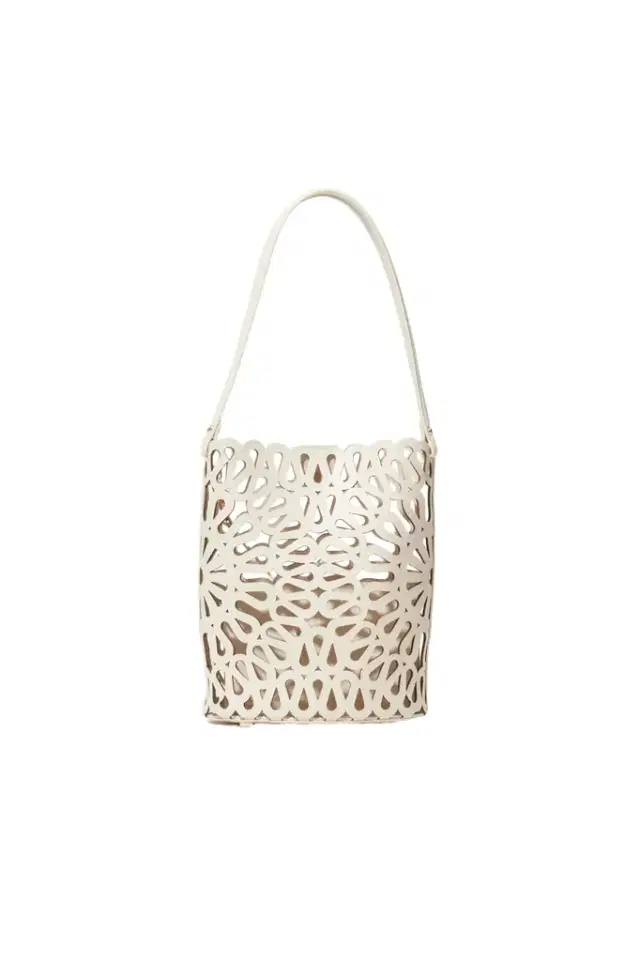 Mccall Laser Cut Leather Bucket Bag