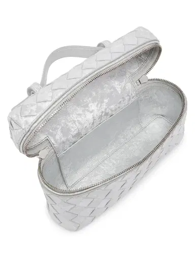 Bottega Veneta Women's Bang Bang Metallic Satin Leather Vanity Case | Thumbnail 6 Bottega Veneta Women's Bang Bang Metallic Satin Leather Vanity Case | Thumbnail 6