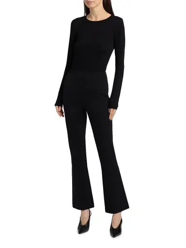 Carolina Herrera Women's Straight-Leg Crop Pants - Black - Size XL | Thumbnail 2 Carolina Herrera Women's Straight-Leg Crop Pants - Black - Size XL | Thumbnail 2
