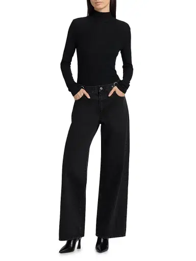 Frame Women's The O-Ring Stroll Wide-Leg Jeans - Sutro - Size 30 | Thumbnail 2 Frame Women's The O-Ring Stroll Wide-Leg Jeans - Sutro - Size 30 | Thumbnail 2