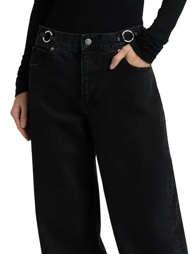 Frame Women's The O-Ring Stroll Wide-Leg Jeans - Sutro - Size 30 | Thumbnail 6 Frame Women's The O-Ring Stroll Wide-Leg Jeans - Sutro - Size 30 | Thumbnail 6