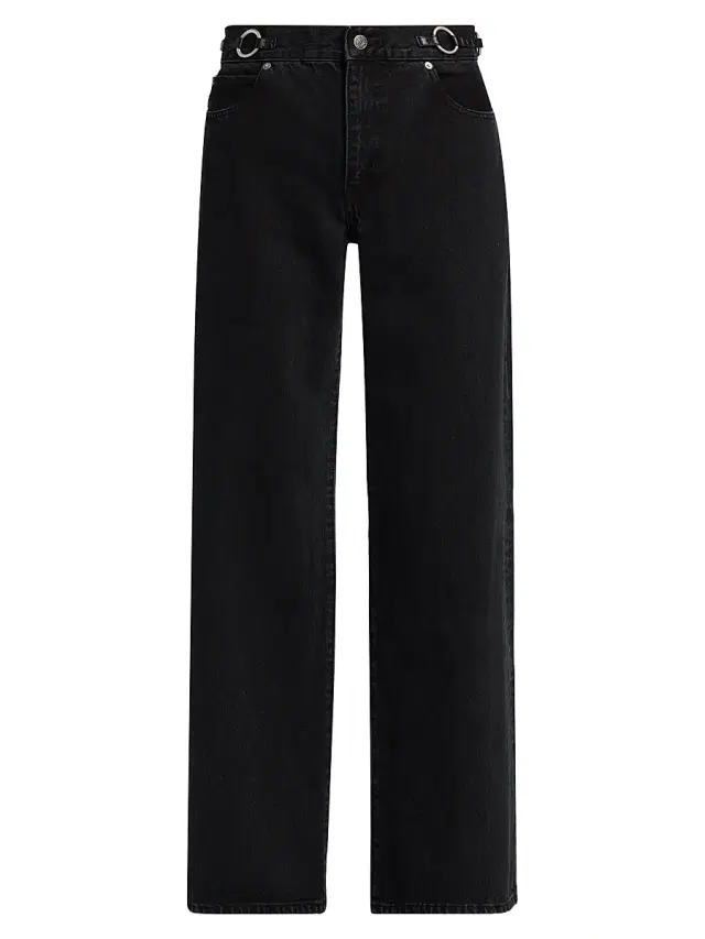 FRAME Women's The O-Ring Stroll Wide-Leg Jeans - Sutro