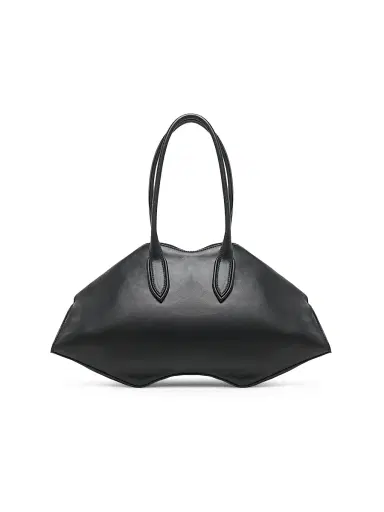 Alexander McQueen Women's Leather Shoulder Bag - Black Silver | Thumbnail 4 Alexander McQueen Women's Leather Shoulder Bag - Black Silver | Thumbnail 4