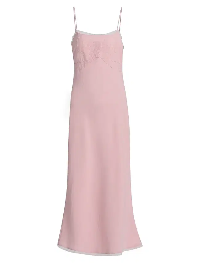 Women's Isolie Lace-Trim Satin Slip Midi-Dress - Potpourri Pink