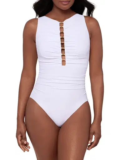 Miraclesuit Swim Women's Razzle Dazzle Swizzle One-Piece Swimsuit - White - Size 16 | Thumbnail 2 Miraclesuit Swim Women's Razzle Dazzle Swizzle One-Piece Swimsuit - White - Size 16 | Thumbnail 2
