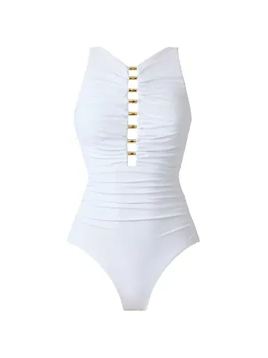 Miraclesuit Swim Women's Razzle Dazzle Swizzle One-Piece Swimsuit - White - Size 16 | Thumbnail 1 Miraclesuit Swim Women's Razzle Dazzle Swizzle One-Piece Swimsuit - White - Size 16 | Thumbnail 1