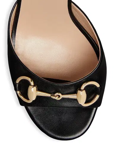 Gucci Women's 115MM Horsebit Leather Platform Sandals - Black - Size 12 | Thumbnail 5 Gucci Women's 115MM Horsebit Leather Platform Sandals - Black - Size 12 | Thumbnail 5