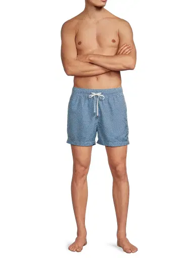 Onia Men's Charles Geometric Print Swim Trunks - Cobalt Multi | Thumbnail 2
