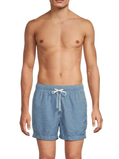 Onia Men's Charles Geometric Print Swim Trunks - Cobalt Multi | Thumbnail 3