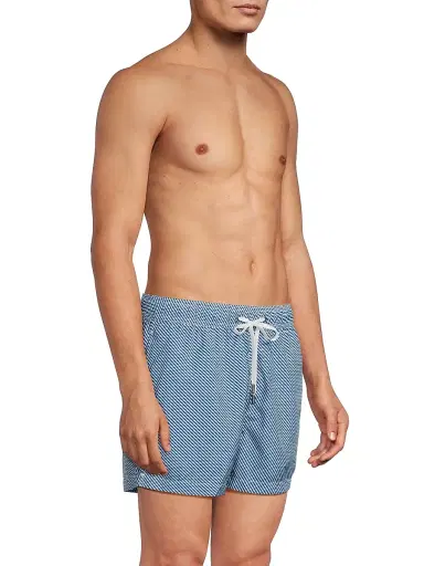 Onia Men's Charles Geometric Print Swim Trunks - Cobalt Multi | Thumbnail 4