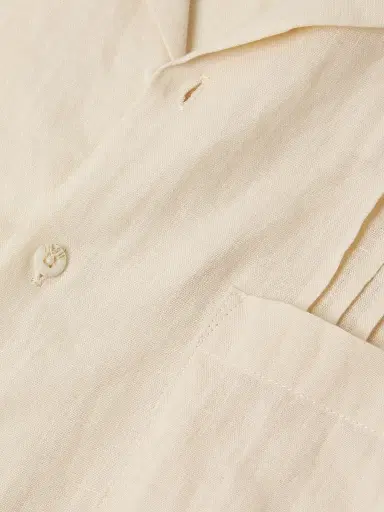 Onia Men's Linen Pintuck Camp Shirt | Thumbnail 6 Onia Men's Linen Pintuck Camp Shirt | Thumbnail 6