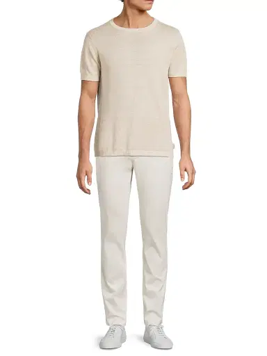 Onia Men's Linen Knit T-Shirt - Natural Melange - Size XXL | Thumbnail 2