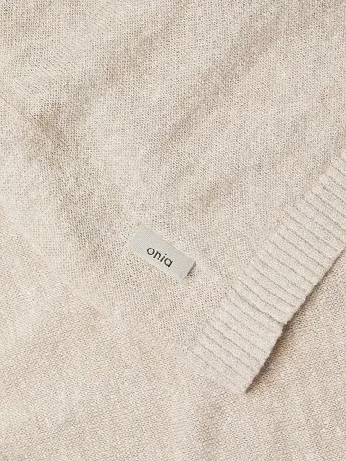 Onia Men's Linen Knit T-Shirt - Natural Melange - Size XXL | Thumbnail 6