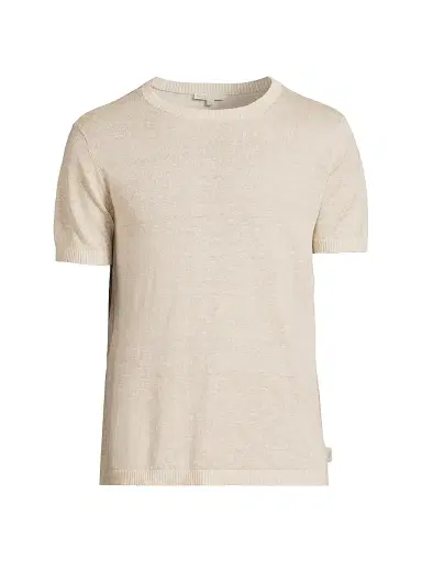Onia Men's Linen Knit T-Shirt - Natural Melange - Size XXL | Thumbnail 1