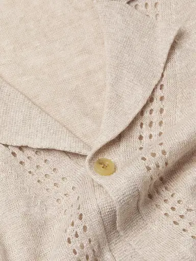 Onia Men's Linen Knit Camp Shirt | Thumbnail 6 Onia Men's Linen Knit Camp Shirt | Thumbnail 6