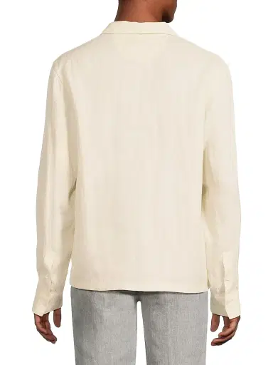 Onia Men's Linen Long-Sleeve Shirt - Natural - Size XXL | Thumbnail 5 Onia Men's Linen Long-Sleeve Shirt - Natural - Size XXL | Thumbnail 5