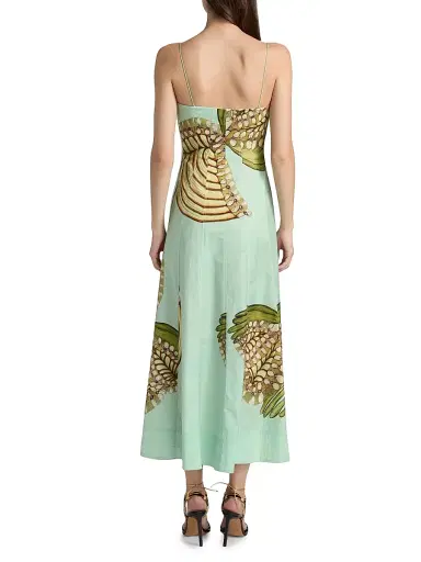 Ulla Johnson Women's Anna Zemankova Vesela Printed Cotton Cami Midi-Dress - Water Blossoms | Thumbnail 5 Ulla Johnson Women's Anna Zemankova Vesela Printed Cotton Cami Midi-Dress - Water Blossoms | Thumbnail 5