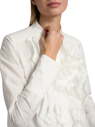 TWP Women's Patti Ruffled Cotton-Silk Blouse | Thumbnail 6 TWP Women's Patti Ruffled Cotton-Silk Blouse | Thumbnail 6