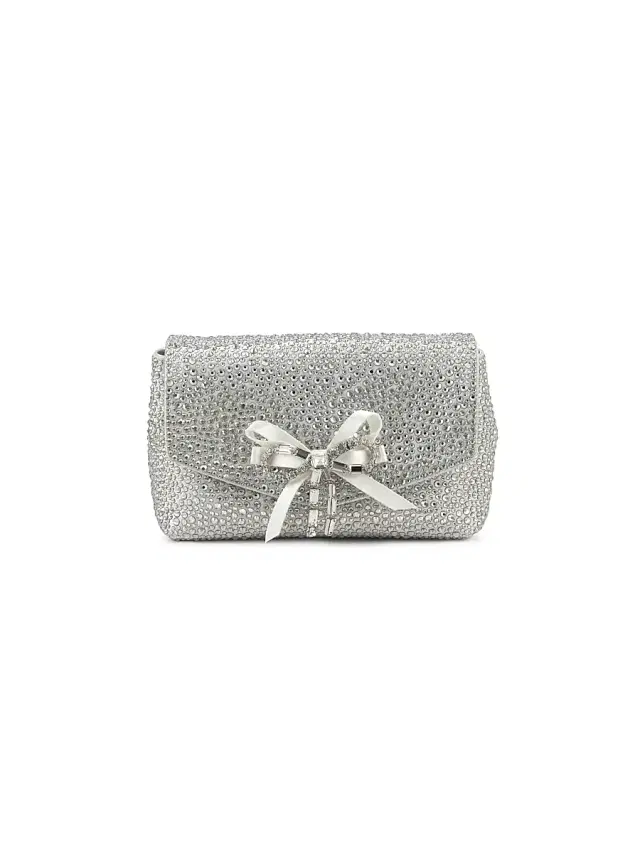 Jimmy Choo Women's Mini Crystal-Embellished Crossbody Bag -  Silver