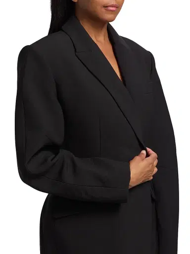 Ronny Kobo Women's Jo Blazer Minidress - Black | Thumbnail 6