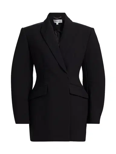 Ronny Kobo Women's Jo Blazer Minidress - Black | Thumbnail 1