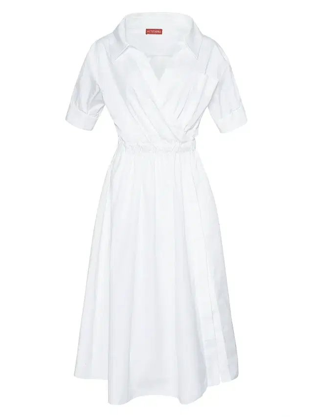 Altuzarra Women's Lydia Stretch-Cotton Midi-Dress - Optic White