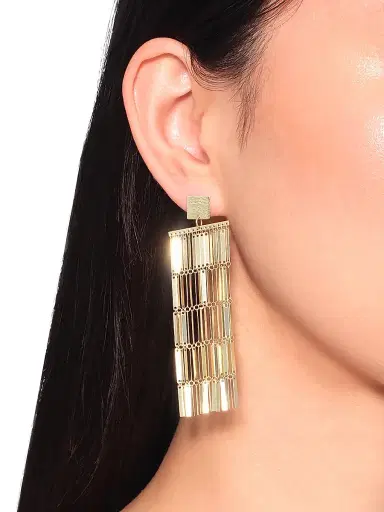 Lana Women's 14K Yellow Gold Laser Chandelier Earrings - Yellow Gold | Thumbnail 2 Lana Women's 14K Yellow Gold Laser Chandelier Earrings - Yellow Gold | Thumbnail 2