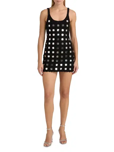 Toccin Women's Brinley Mirrored Tank Minidress - Jet | Thumbnail 2 Toccin Women's Brinley Mirrored Tank Minidress - Jet | Thumbnail 2