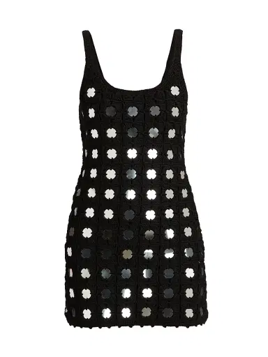 Toccin Women's Brinley Mirrored Tank Minidress - Jet | Thumbnail 1 Toccin Women's Brinley Mirrored Tank Minidress - Jet | Thumbnail 1