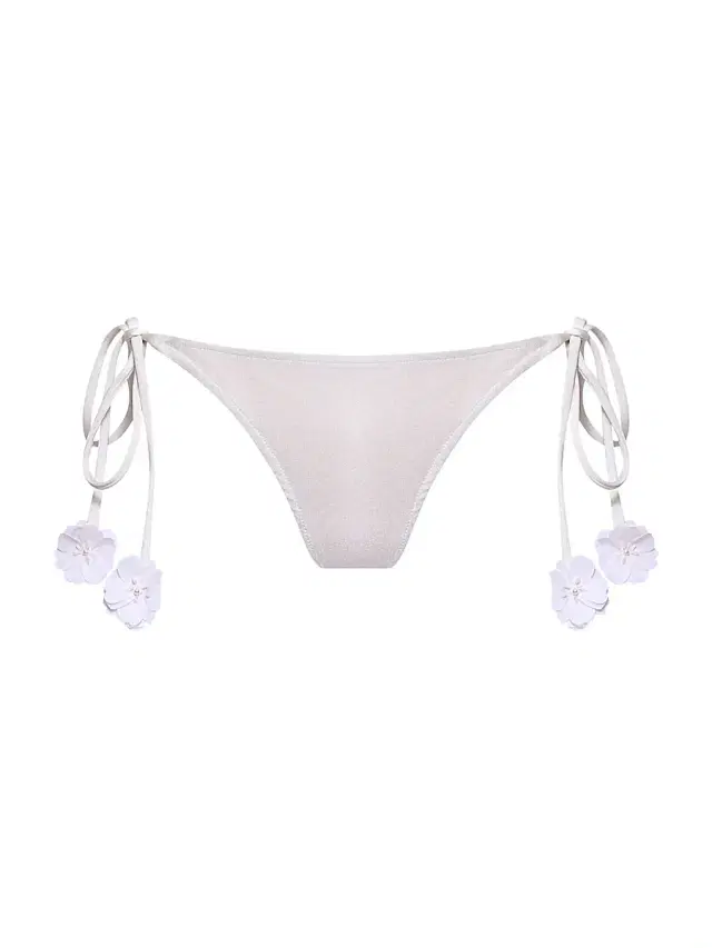 PatBO Women's Sunstone String Bikini Bottom - Off White