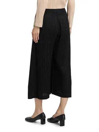 Pleats Please Issey Miyake Women's Wool-Blend Pleats Pants - Black | Thumbnail 5 Pleats Please Issey Miyake Women's Wool-Blend Pleats Pants - Black | Thumbnail 5