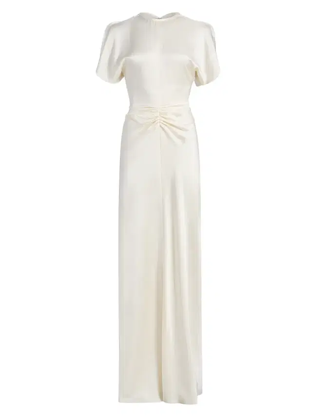 Victoria Beckham Women's Satin Gathered Waist Maxi Dress -