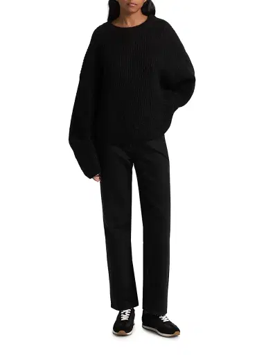 TOTEME Women's Twisted Seam Straight-Leg Jeans | Thumbnail 2 TOTEME Women's Twisted Seam Straight-Leg Jeans | Thumbnail 2