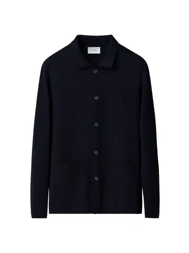 Eton Men's Merino Wool Knit Cardigan - Navy - Size XL | Thumbnail 1