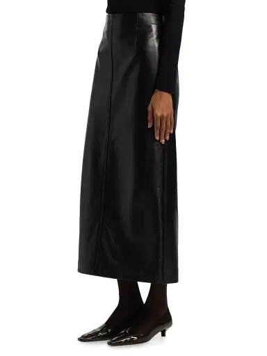 TOTEME Women's Grained Leather Pencil Skirt - Black - Size 4 | Thumbnail 4 TOTEME Women's Grained Leather Pencil Skirt - Black - Size 4 | Thumbnail 4