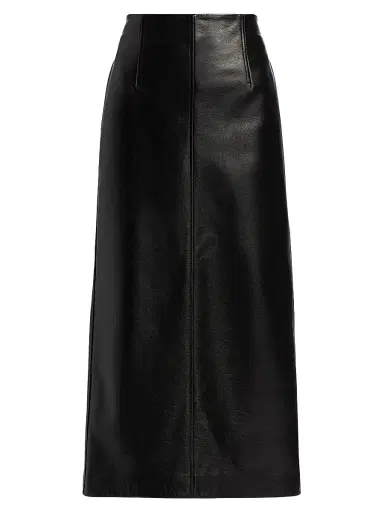 TOTEME Women's Grained Leather Pencil Skirt - Black - Size 4 | Thumbnail 1 TOTEME Women's Grained Leather Pencil Skirt - Black - Size 4 | Thumbnail 1