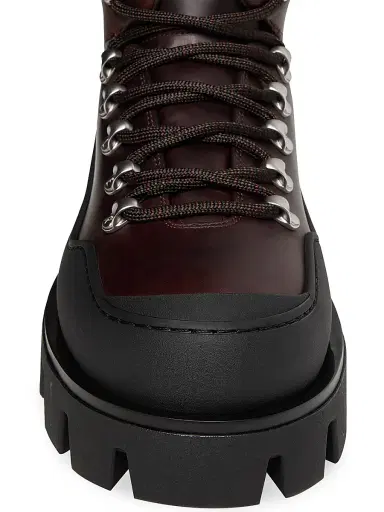 Moncler Men's Peak Trek Boots in Leather - Brown | Thumbnail 4 Moncler Men's Peak Trek Boots in Leather - Brown | Thumbnail 4