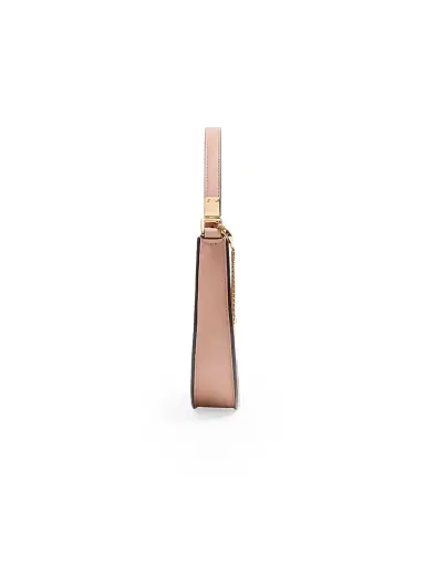 Valentino Garavani Women's VLogo Signature Calfskin Hobo Mini Bag with Jewel Logo - Rose Cannelle | Thumbnail 3 Valentino Garavani Women's VLogo Signature Calfskin Hobo Mini Bag with Jewel Logo - Rose Cannelle | Thumbnail 3