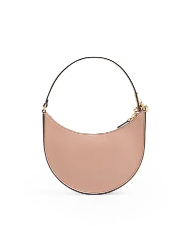 Valentino Garavani Women's VLogo Signature Calfskin Hobo Mini Bag with Jewel Logo - Rose Cannelle | Thumbnail 4 Valentino Garavani Women's VLogo Signature Calfskin Hobo Mini Bag with Jewel Logo - Rose Cannelle | Thumbnail 4