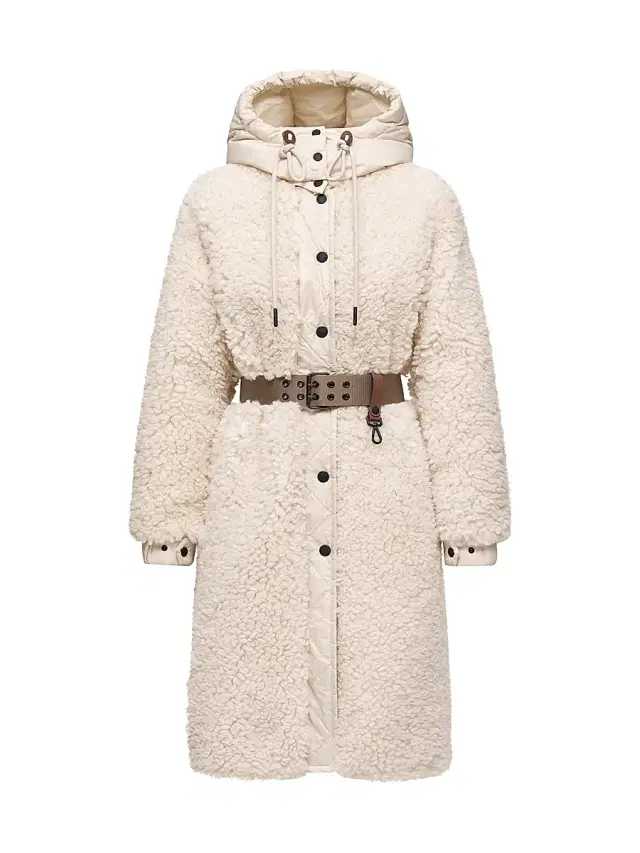 Women's Blavet Puffer Coats in Teddy - White