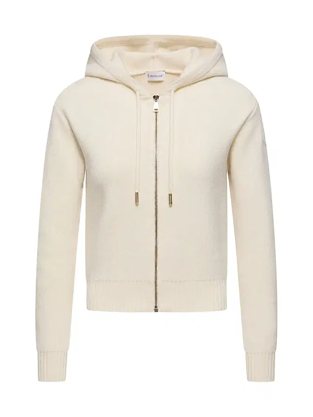 Moncler Women's Hoodie in Wool & Cashmere - White