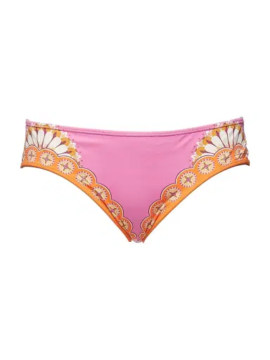 La DoubleJ Women's Sunset Bikini Bottom - Napoli Plates Placee Pink | Thumbnail 1 La DoubleJ Women's Sunset Bikini Bottom - Napoli Plates Placee Pink | Thumbnail 1