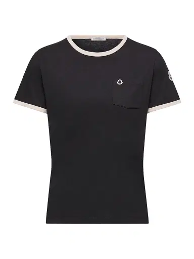 Moncler Women's Crew Neck in Cotton - Black - Size Medium | Thumbnail 1
