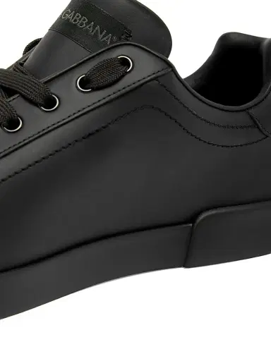 Dolce & Gabbana Men's Logo Leather Low-Top Sneakers - Nero - Size 12 | Thumbnail 6 Dolce & Gabbana Men's Logo Leather Low-Top Sneakers - Nero - Size 12 | Thumbnail 6