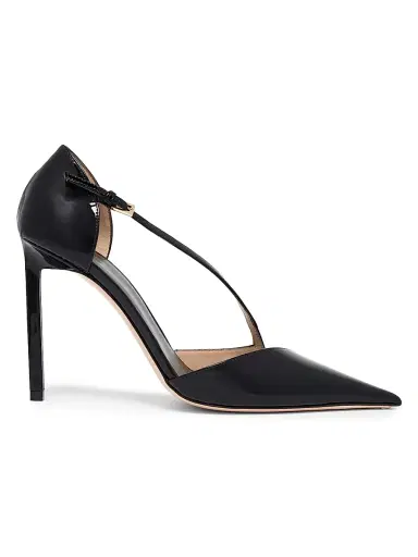 Tom Ford Women's 105MM Leather Queen Anne Pumps - Black - Size 5.5 | Thumbnail 1 Tom Ford Women's 105MM Leather Queen Anne Pumps - Black - Size 5.5 | Thumbnail 1