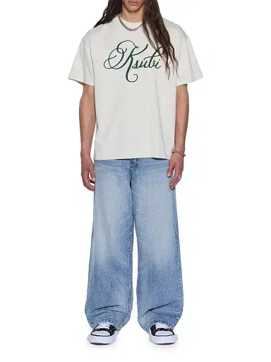 Ksubi Men's Logo Cotton Jersey Oversized T-Shirt - White | Thumbnail 2 Ksubi Men's Logo Cotton Jersey Oversized T-Shirt - White | Thumbnail 2