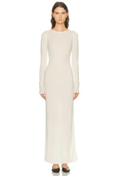 Skims Sheer Cashmere Long Sleeve Maxi Dress | Thumbnail 1 Skims Sheer Cashmere Long Sleeve Maxi Dress | Thumbnail 1