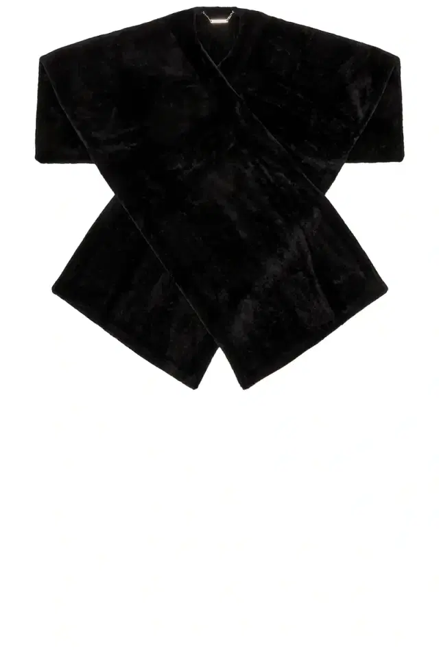NOUR HAMMOUR Edra Draped Shearling Cape