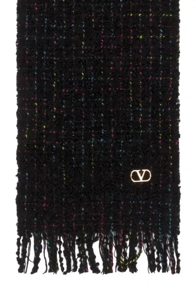 Valentino Garavani Cashmere Lana Jacquard Scarf | Thumbnail 3 Valentino Garavani Cashmere Lana Jacquard Scarf | Thumbnail 3